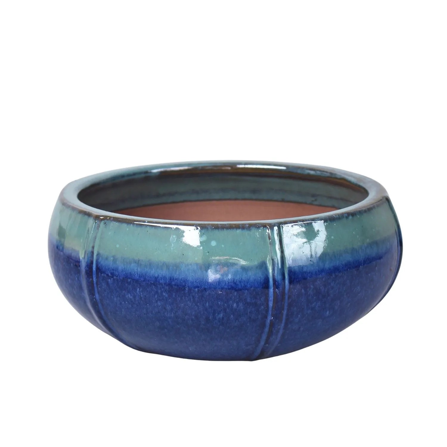 Donica Rib szkliwiona bicolor - 43,5x17,5 cm