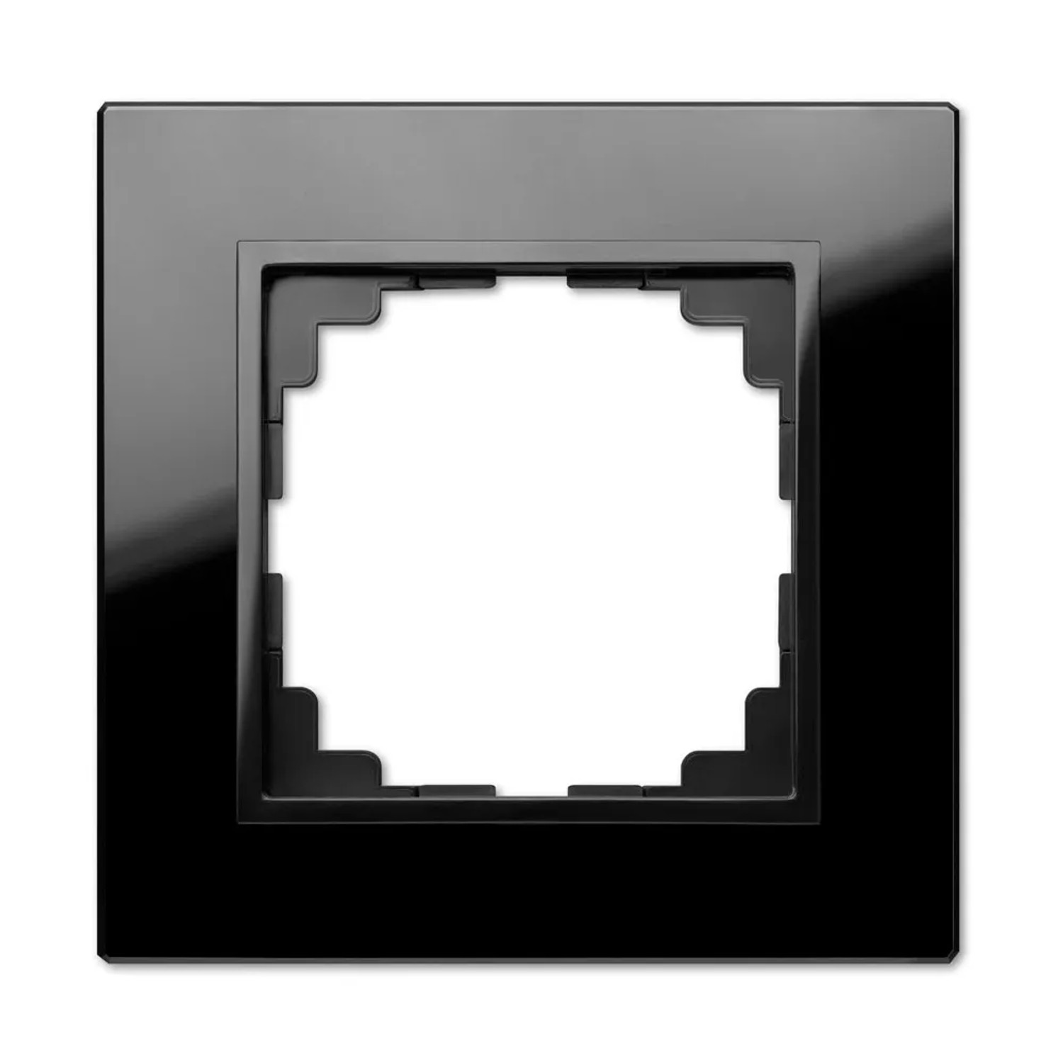 Elektro-Plast Ramka Santra 1-krotna szkło czarna