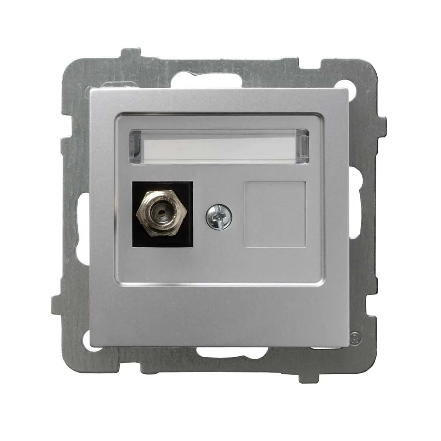 Gniazdo SAT AS GPA-1GFM18 srebro