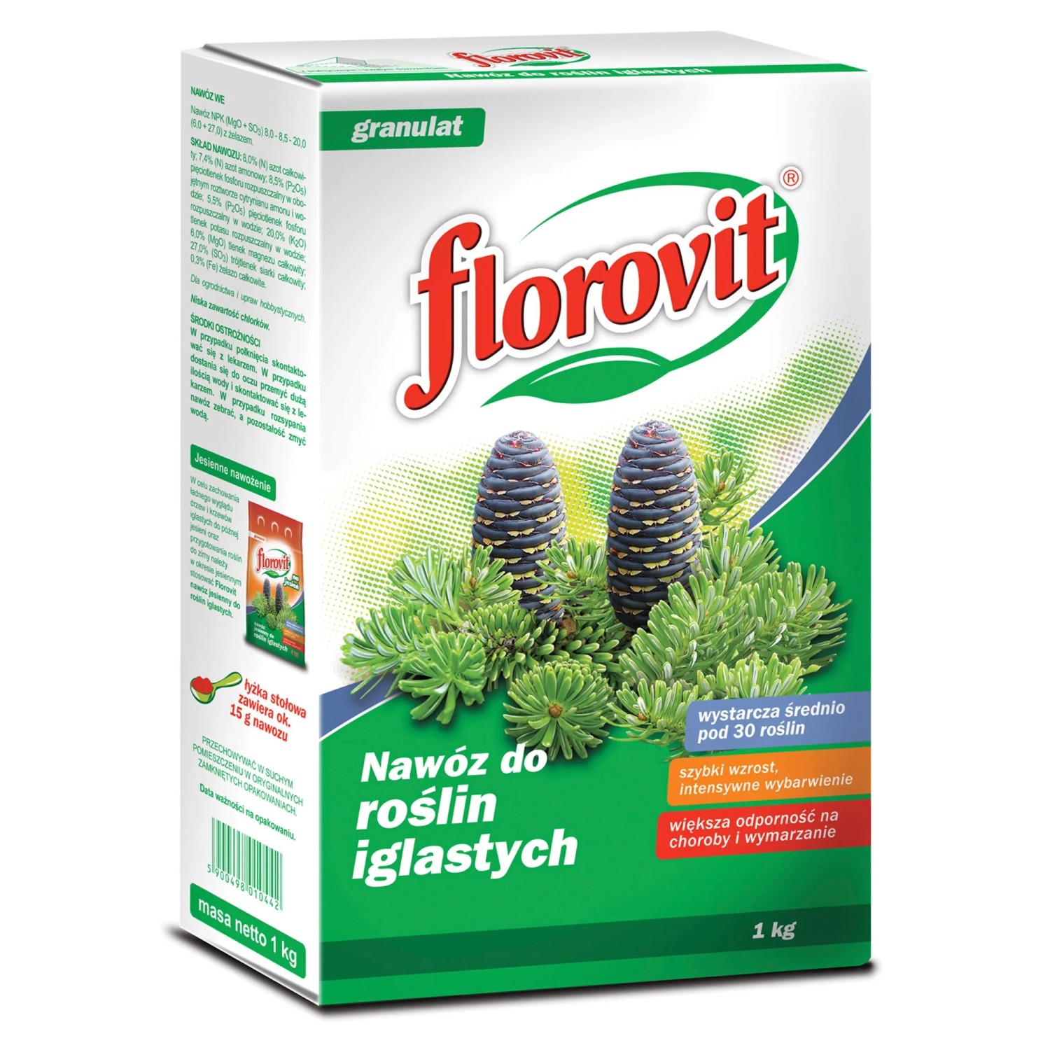 Florovit Nawóz do roślin iglastych 1 kg.