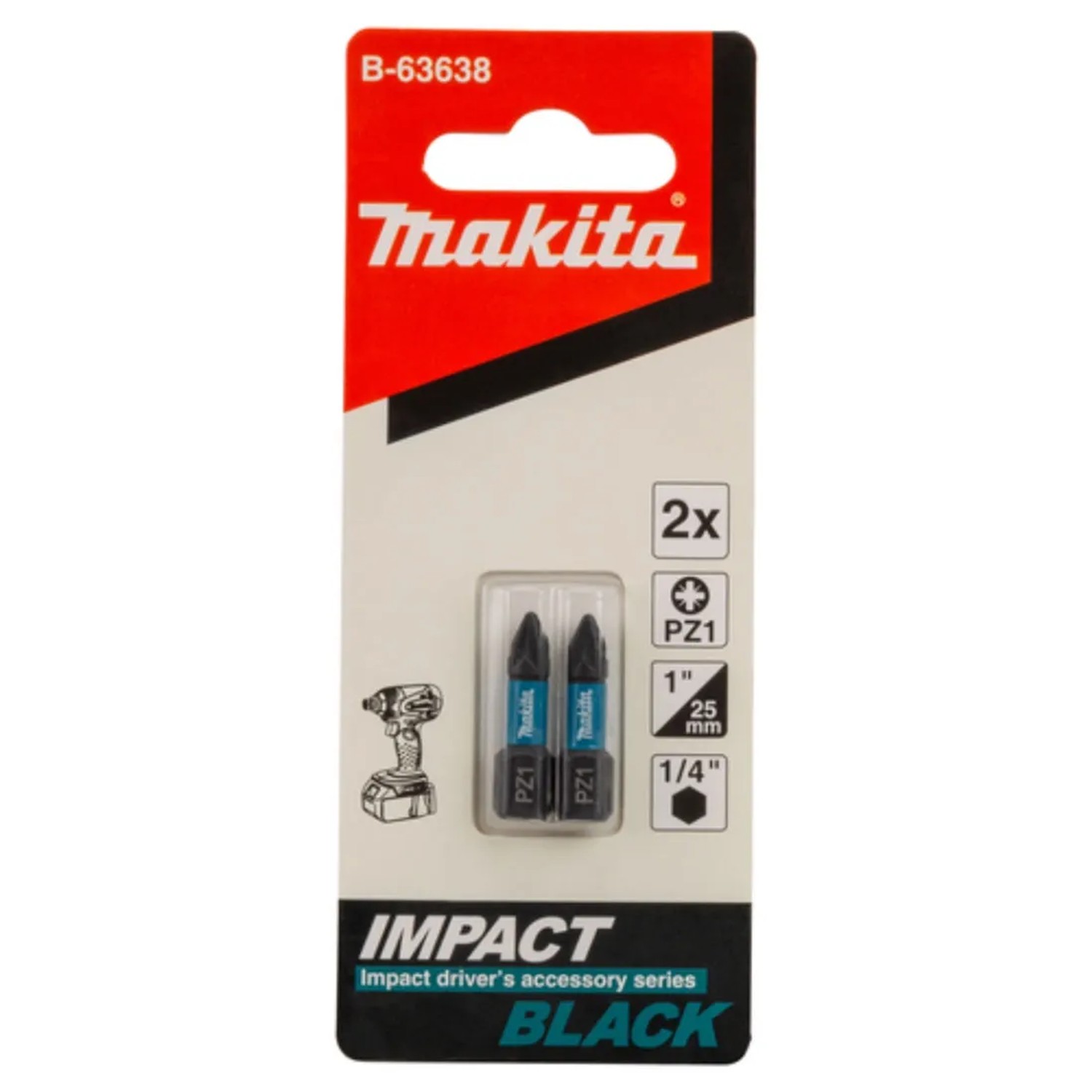 Makita Końcówka Impact Black PZ1-25 MM