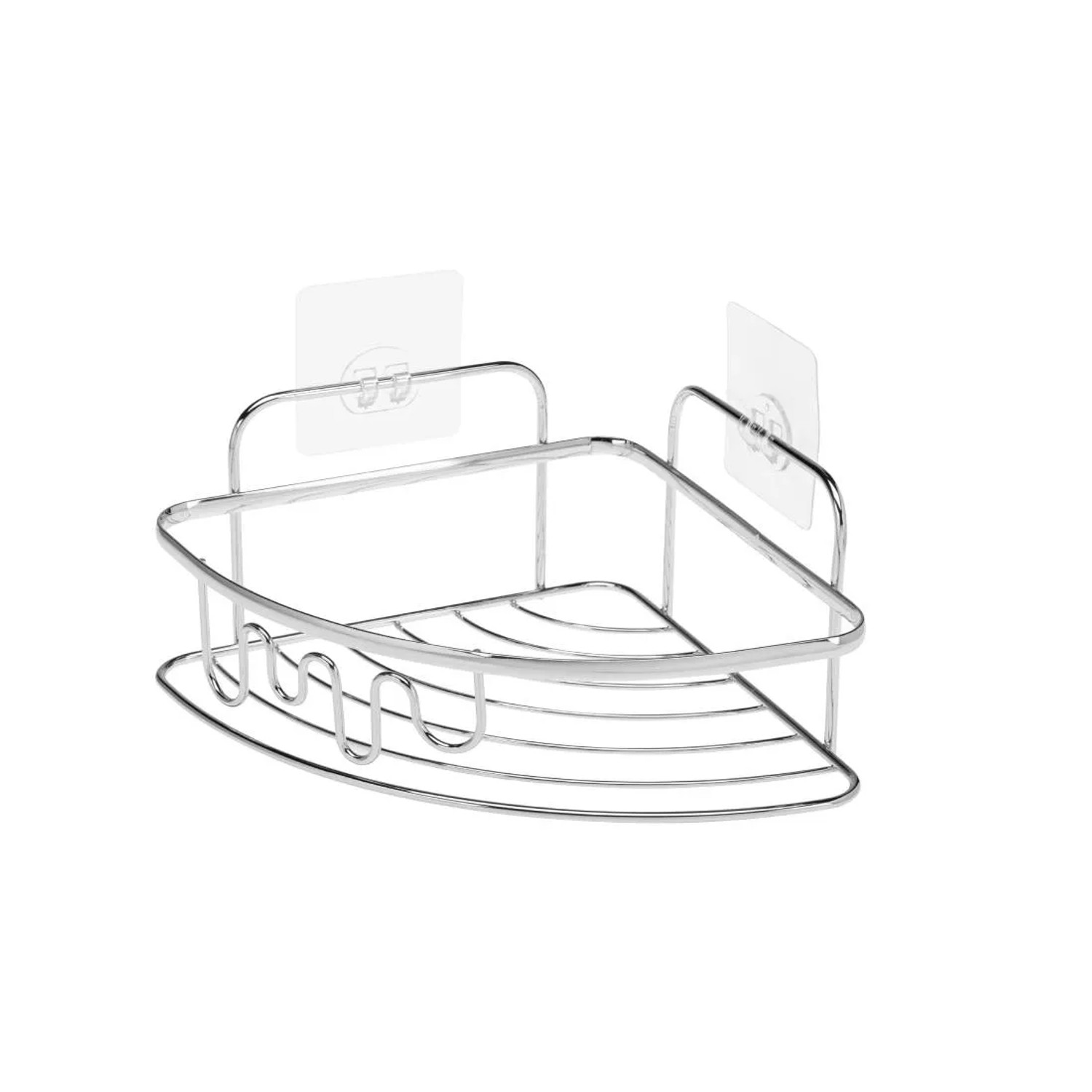 Alsea Półka łazienkowa narożna Axel chrom