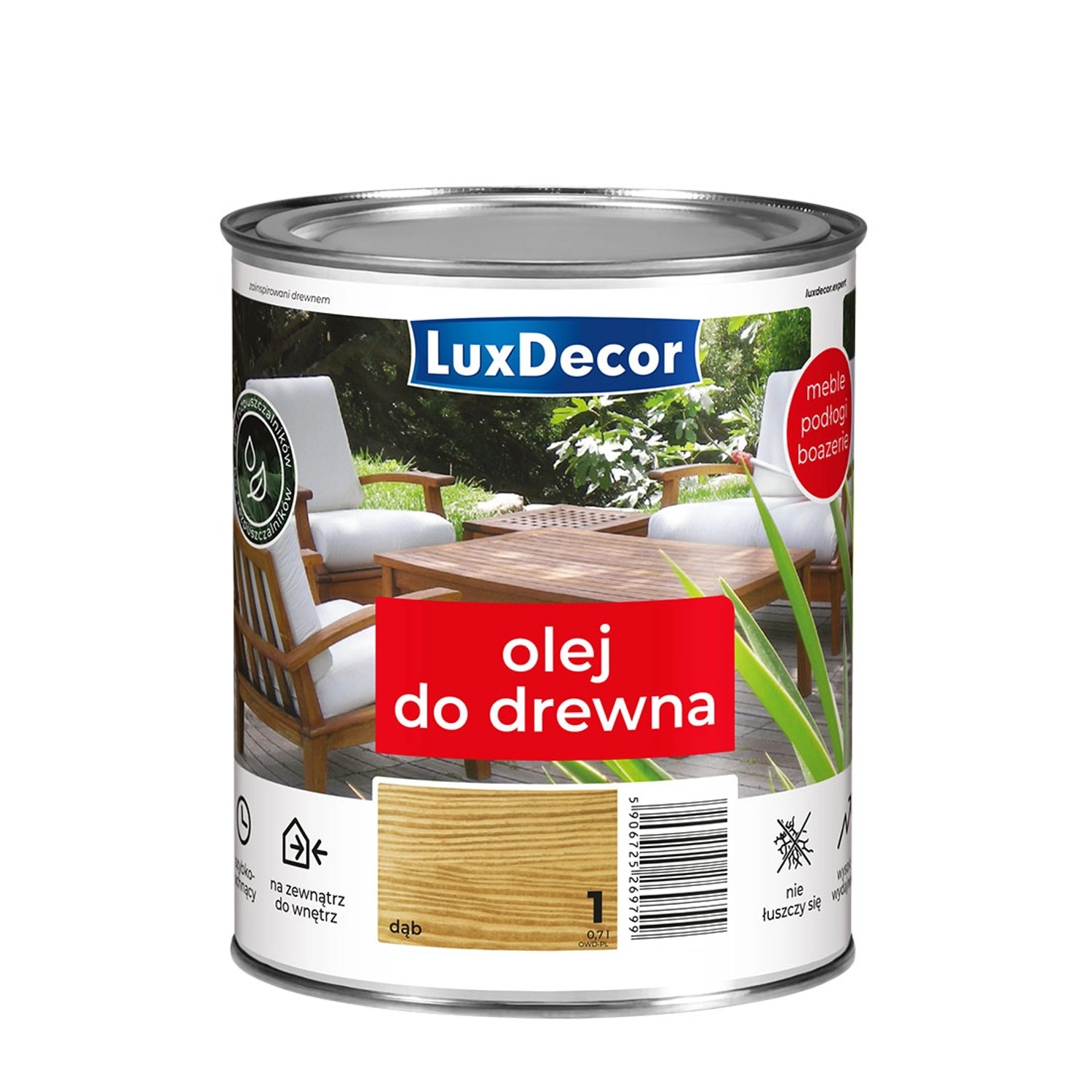 LuxDecor Olej do drewna dąb 0,7L