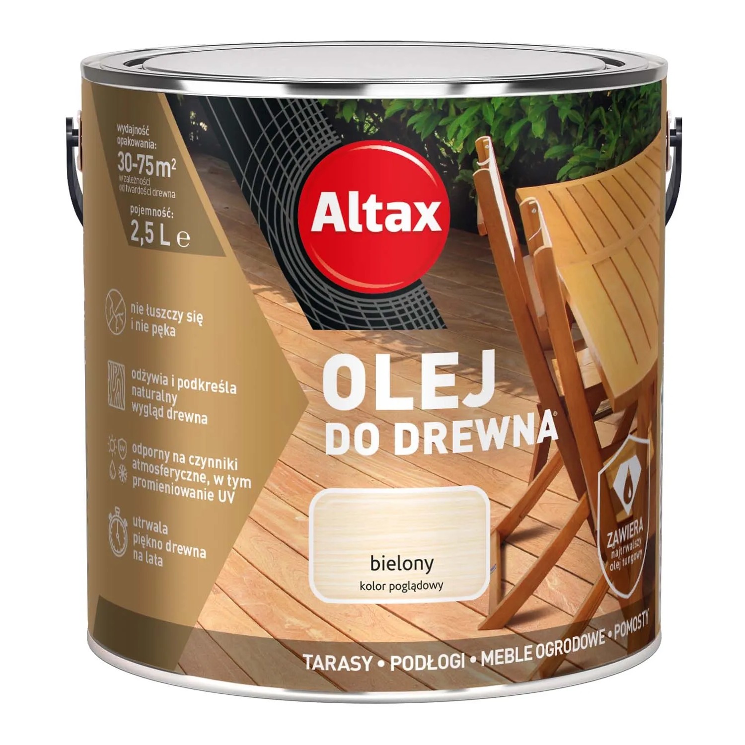 Altax Olej do drewna bielony 2,5 l