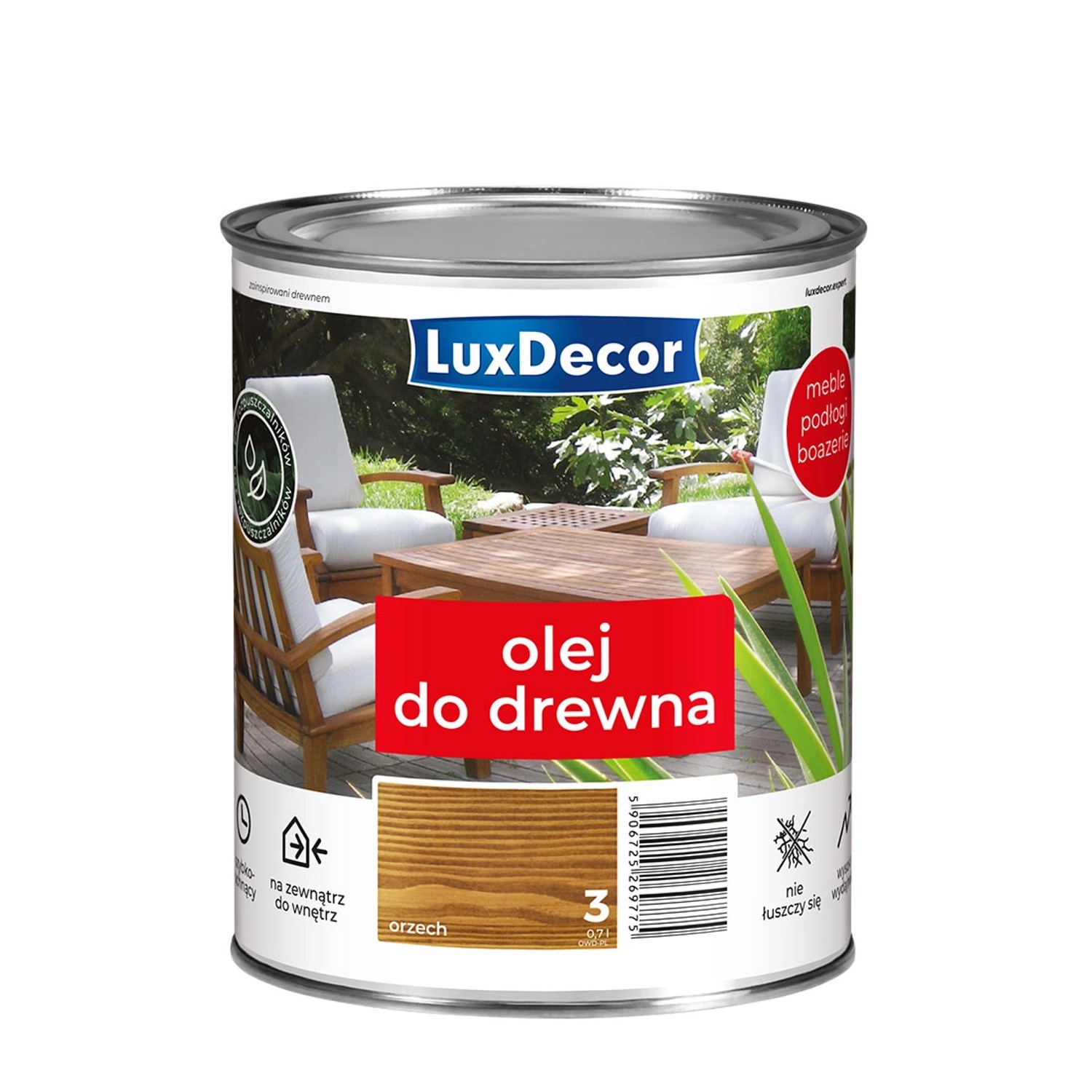 LuxDecor Olej do drewna orzech 0,7L