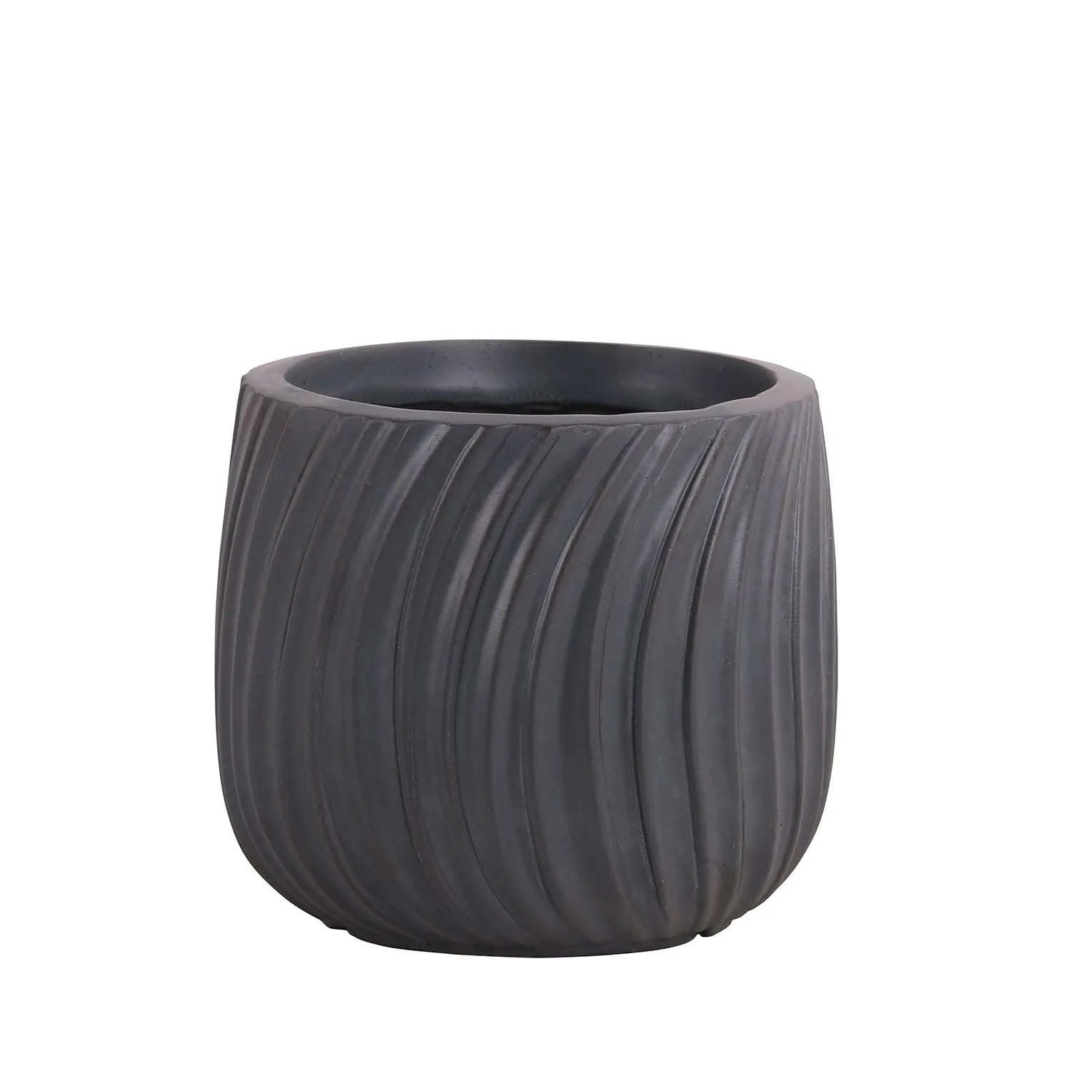 Donica ceramiczna Varese szara - 43x41 cm