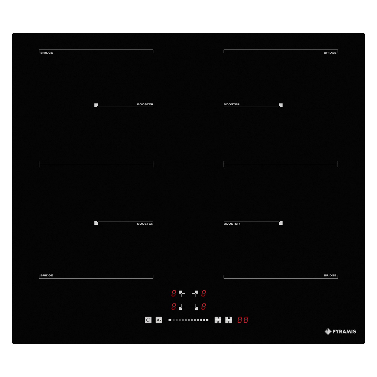 Pyramis Płyta indukcyjna PHI63432FMB czarna 59 cm