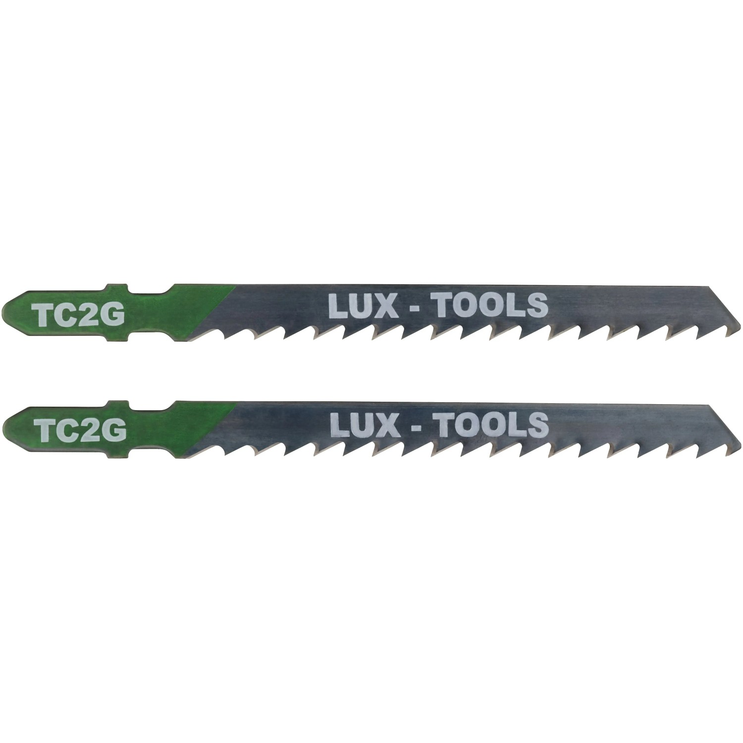 LUX-TOOLS Brzeszczoty do wyrzynarki 100 mm z uchwytem T, 2 sztuki