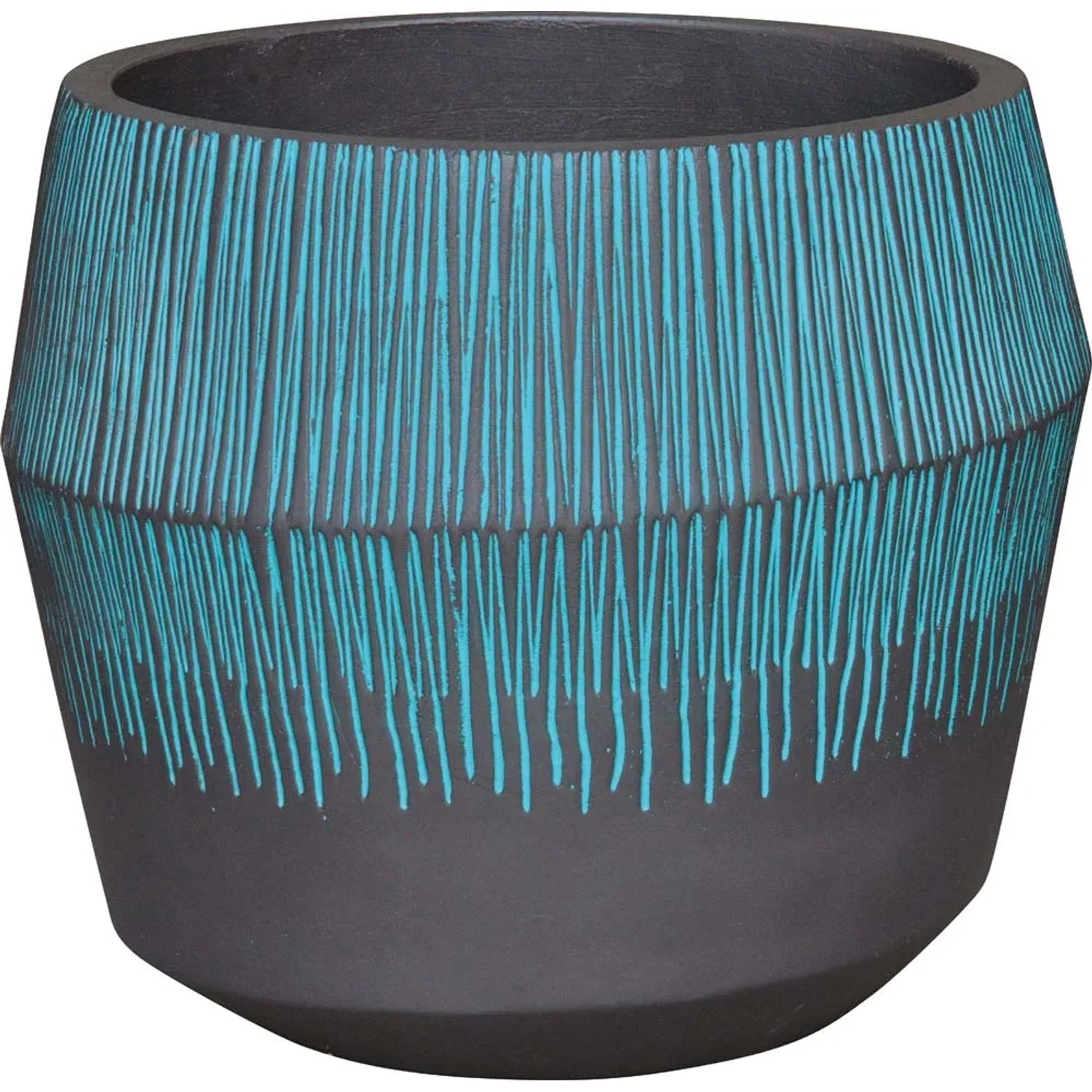 Osłonka Toledo cementowa turkusowa - śr. 42 cm