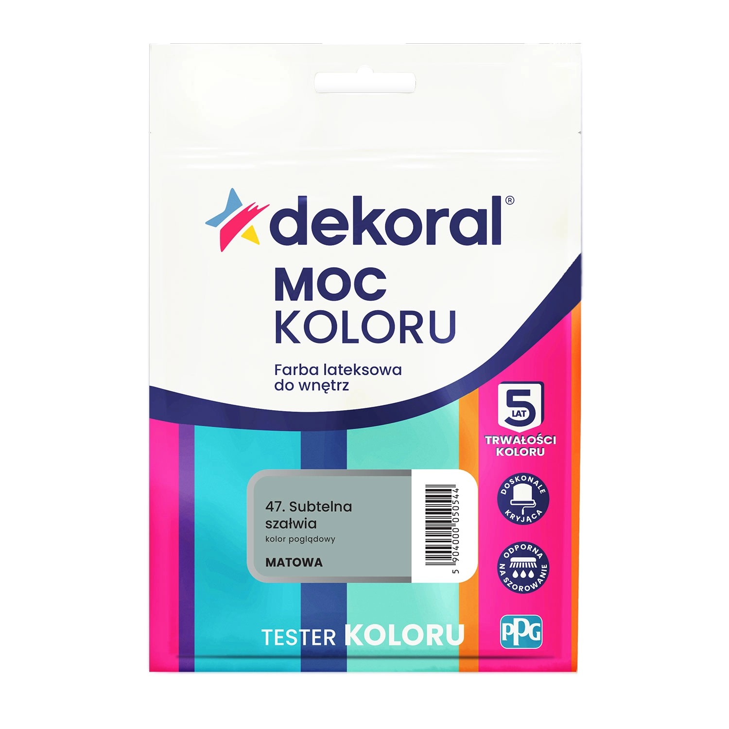 Tester farby Dekoral Moc Koloru subtelna szałwia 40 ml