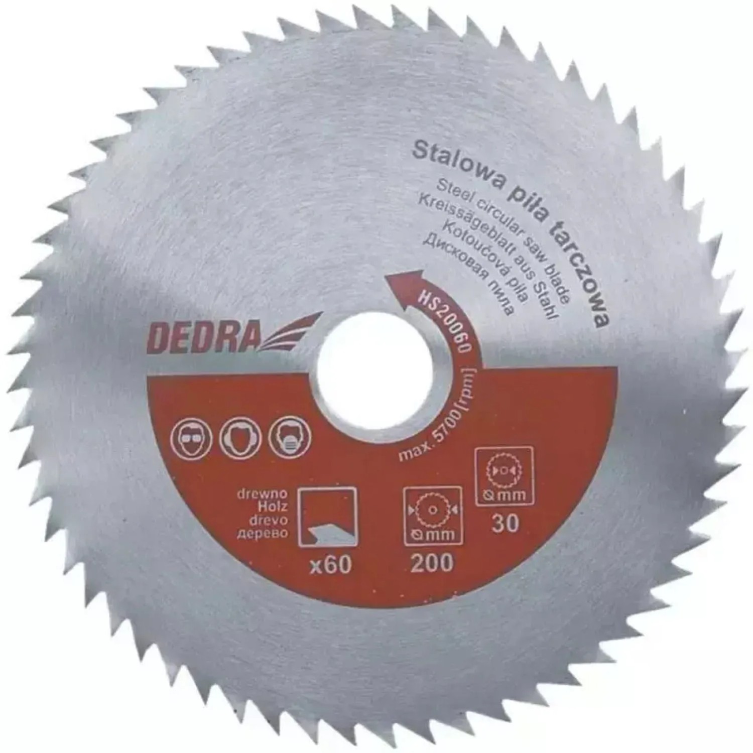 Dedra Piła tarczowa stalowa do drewna 400x30 mm 80T