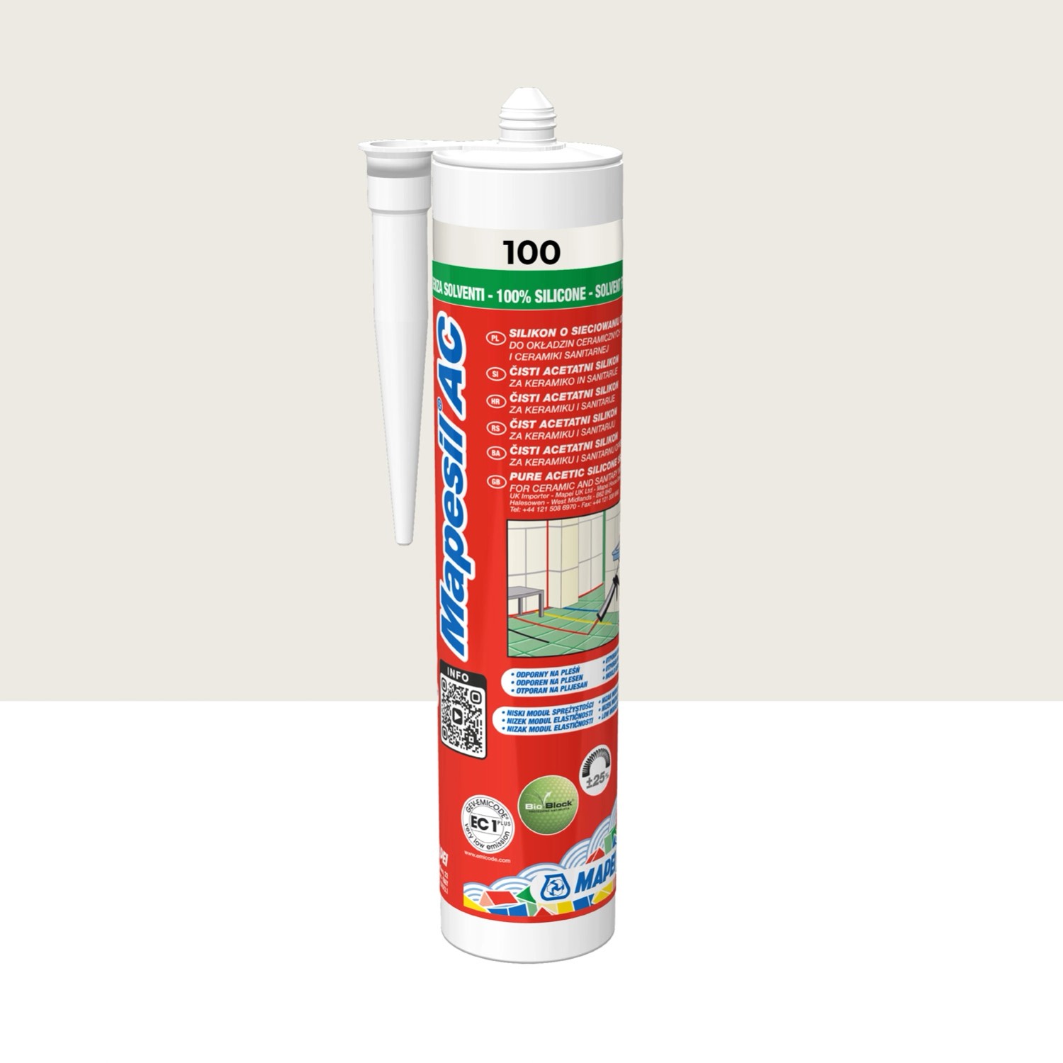 Mapei Silikon Mapesil AC 100 biały 310 ml