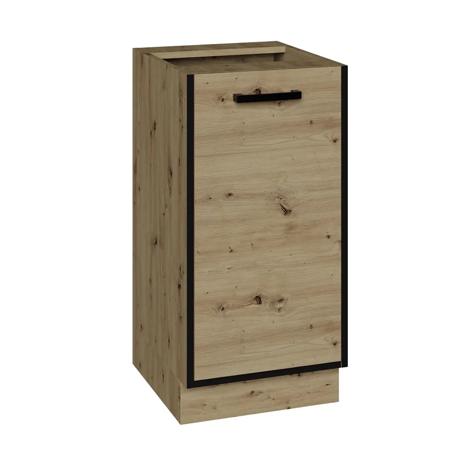 Black and White Style Szafka kuchenna dolna GABRIELA Dąb Artisan 40 cm