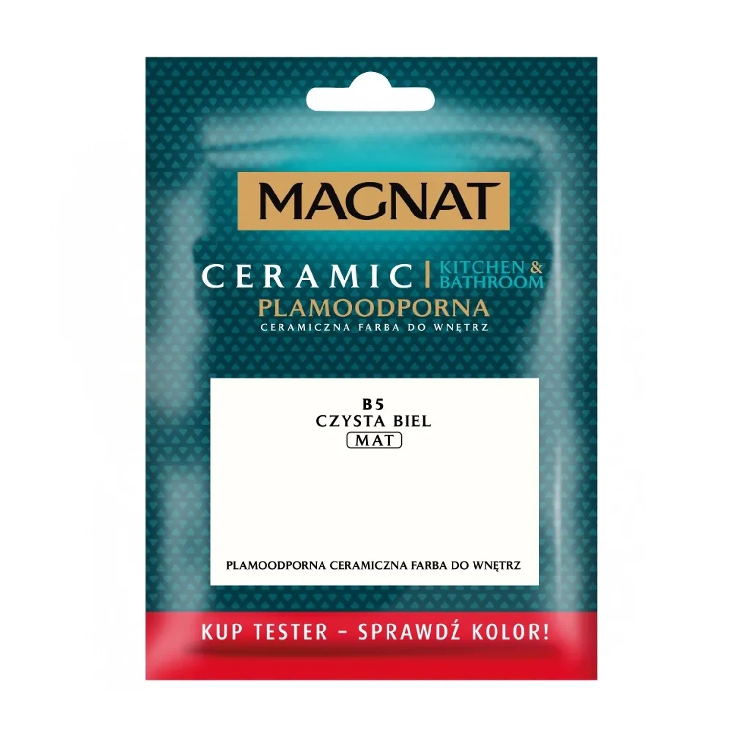 Tester farby Magnat Kuchnia Łazienka czysta biel 30 ml