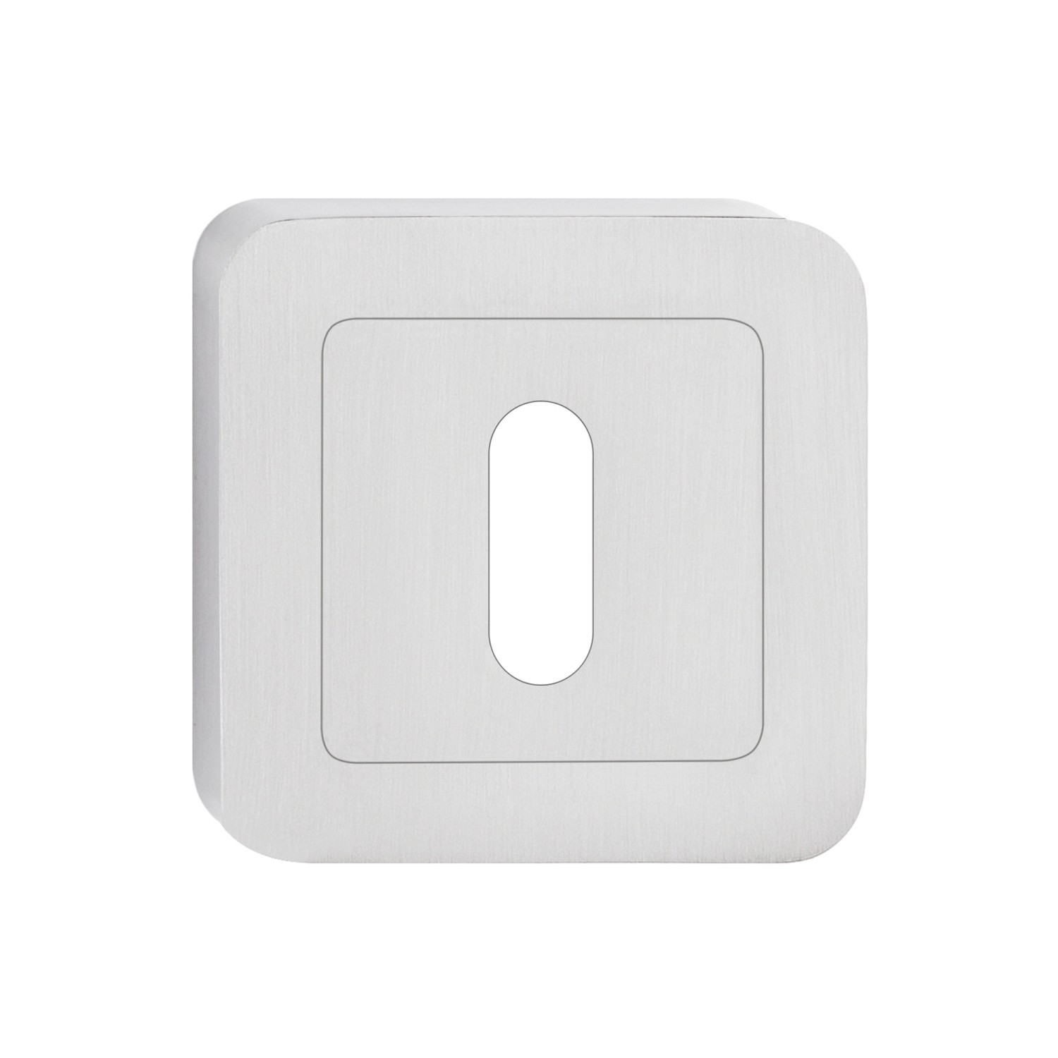 Metal-Bud Rozeta zaokrąglona na klucz nikiel szczotkowany