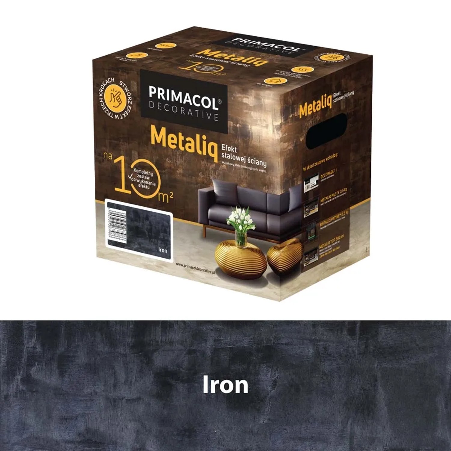Zestaw Metaliq do dekoracji IRON 10m2