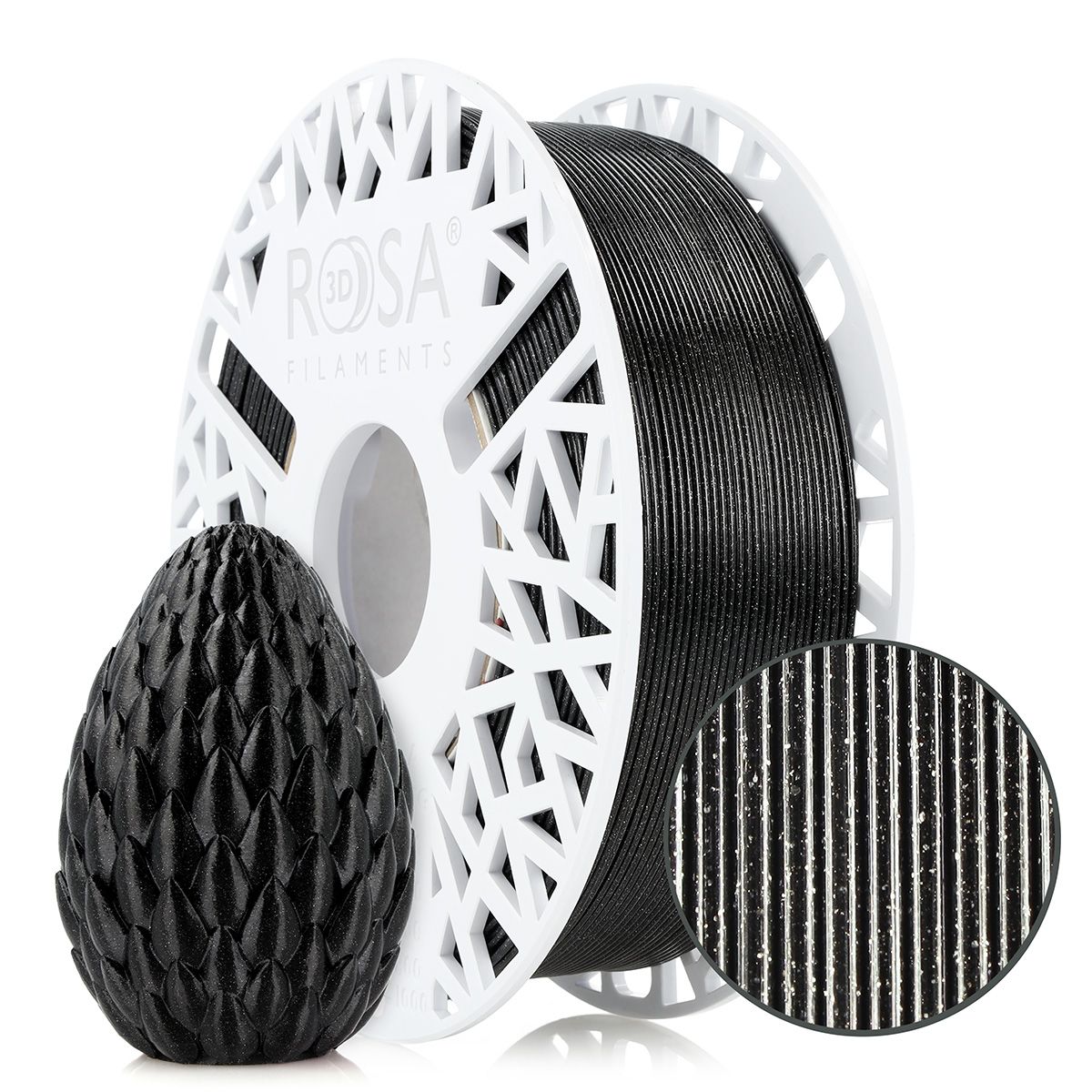 FILAMENT 3D PET-G HS 1,75mm GALAXY Black 1kg