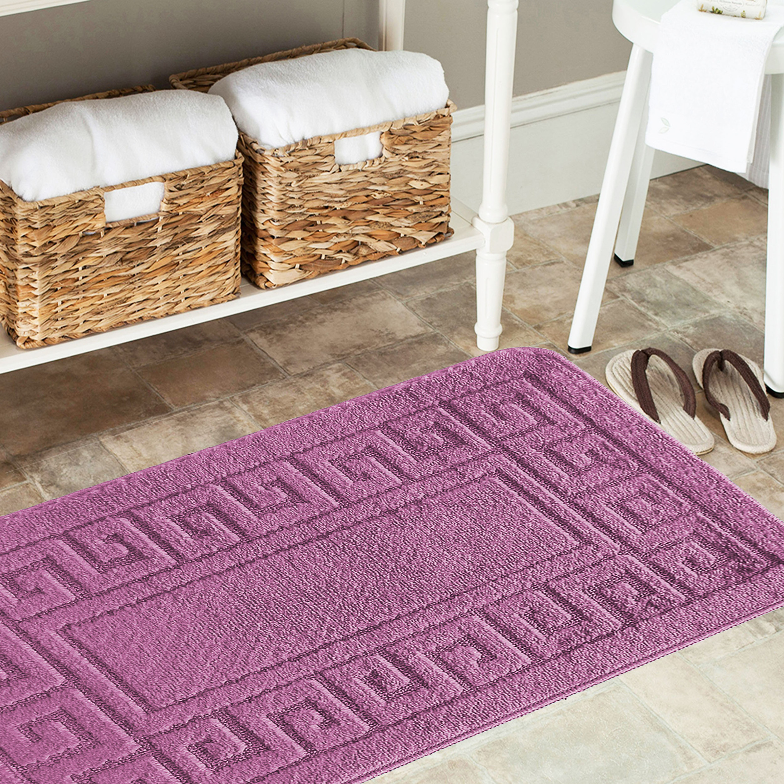 Komplet łazienkowy z wycięciem pod toaletę Montenegro GRECKI - Cherry Bubble