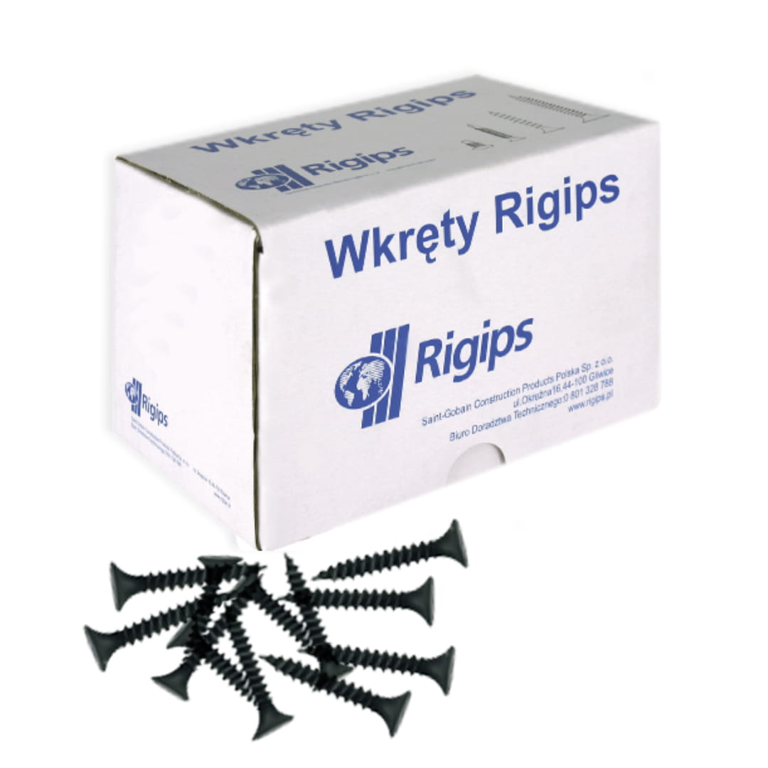 RIGIPS WKRĘTY TN 3,5X25MM DO PŁYT GK i PROFILI METALOWYCH 1000SZT 11511681