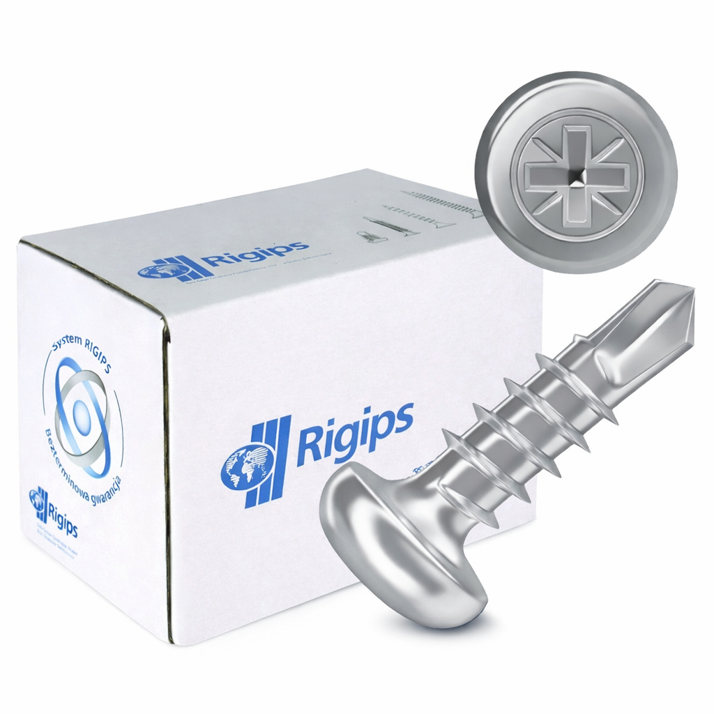 WKRĘTY PCHEŁKI DO METALU SAMOWIERCĄCE RIGIPS 3,9X11 MM 1000 SZTUK 11511706