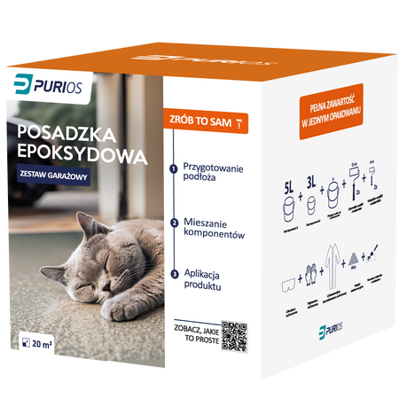 Żywica epoksydowa do garażu Purios Epoxy Floor 20m2