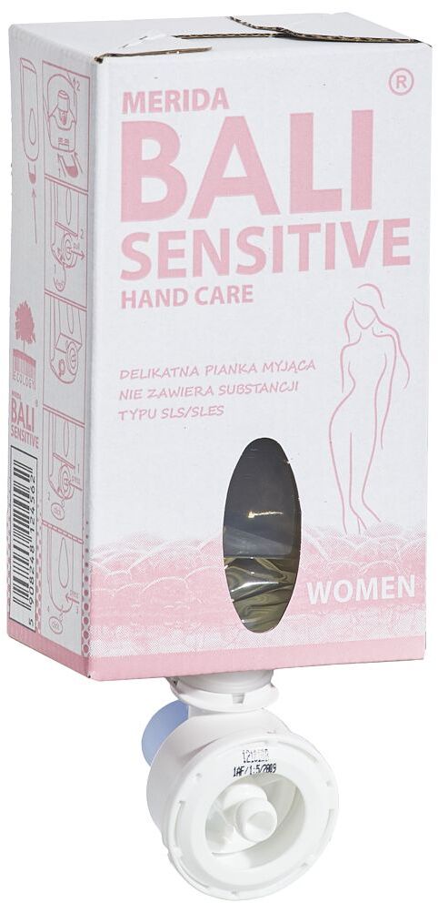 Mydło w pianie Merida Bali, do dozownika DM12/DM5, jednorazowy wkład, Sensitive Women, 700g