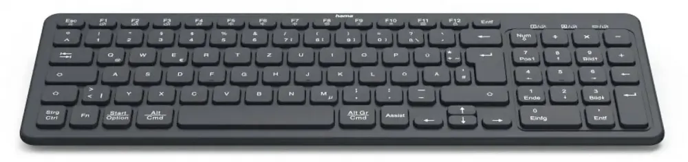Klawiatura bezprzewodowa Hama WK-300, Multi-Device, AI, czarny