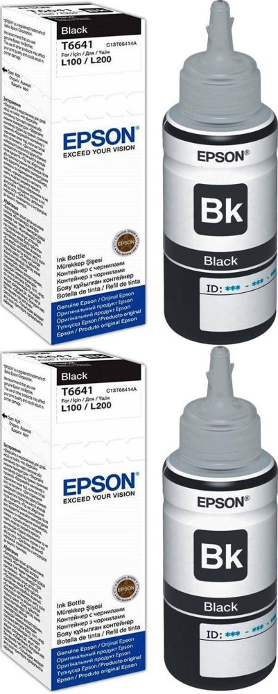2x Tusz Epson T6641 (C13T66414A), 4000 stron, black (czarny)