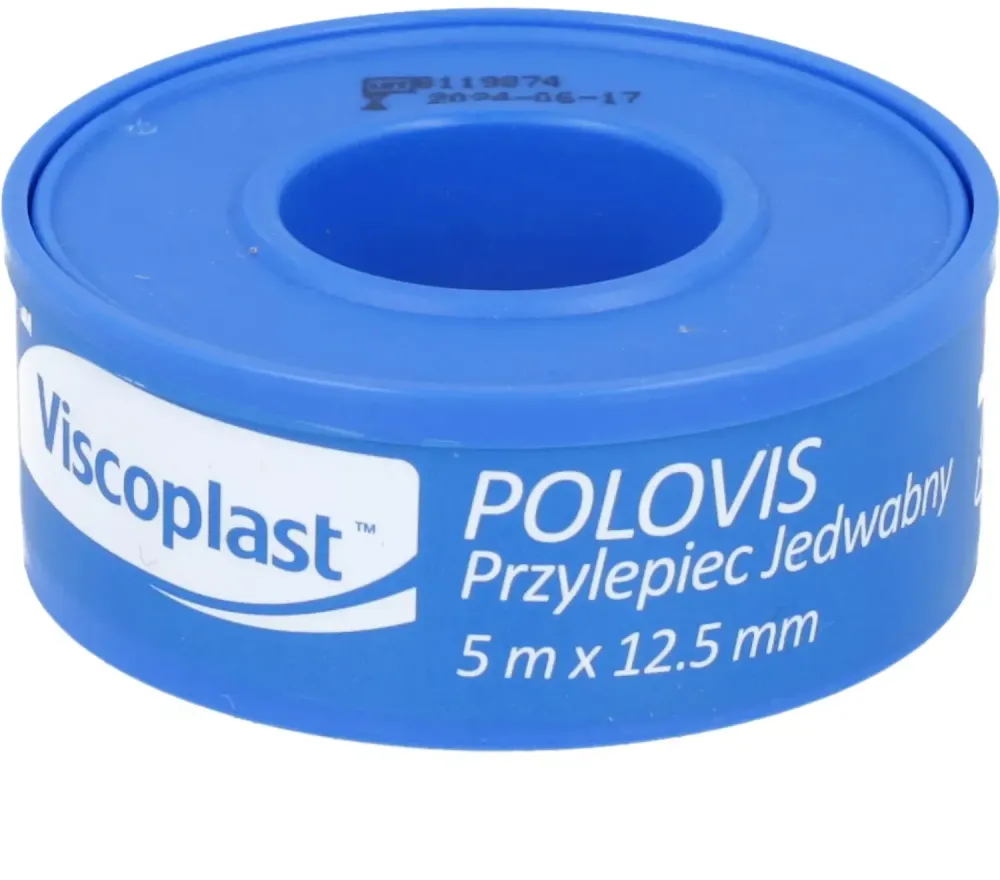 Plaster w rolce Viscoplast Polovis Plus, 12.5mmx5m, biały