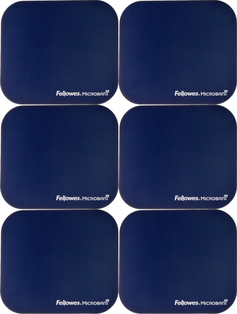 6x Podkładka pod mysz Fellowes Microban, 234x3x200, granatowy