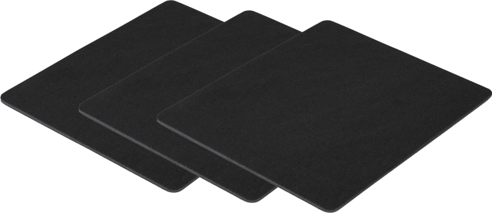 3x Podkładka pod mysz Hama Easy, 223x183x3mm, czarny