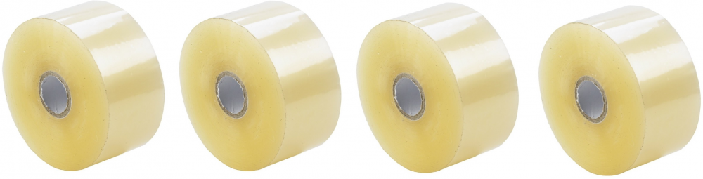 4x Taśma pakowa Dalpo, Premium Tape, kauczuk, 48mmx135m, transparentny