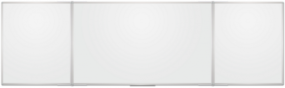 Tablica suchościeralna magnetyczna 2x3, w ramie aluminiowej, rozkładana, lakierowana, 100x170/340cm, biały