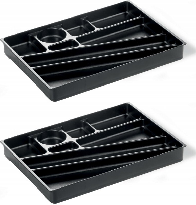 2x Tacka na przybory biurowe Durable Idealbox Pen Tray, 240x36x340mm, antracytowy