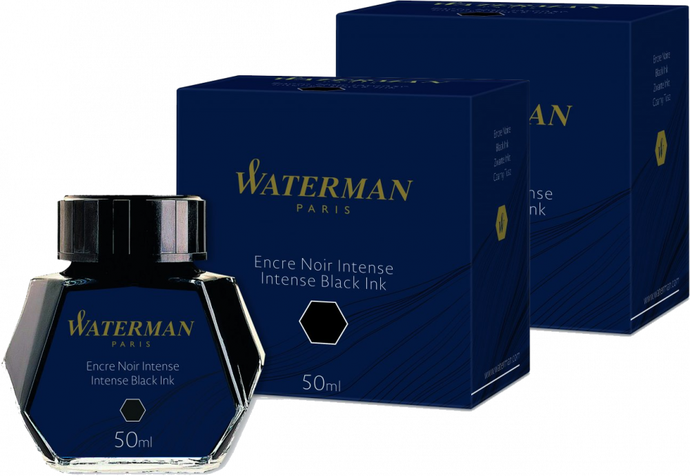 2x Atrament Waterman, 50ml, czarny