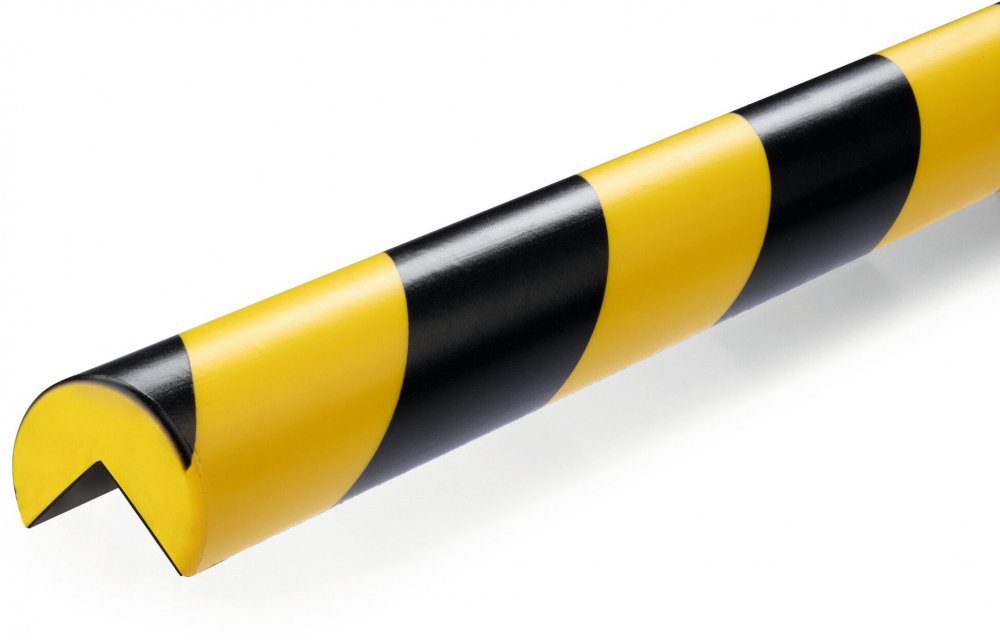 Profil ochronny ostrzegawczy Durable C25R, magnetyczny, 1m, ochrona narożników, żółto-czarny