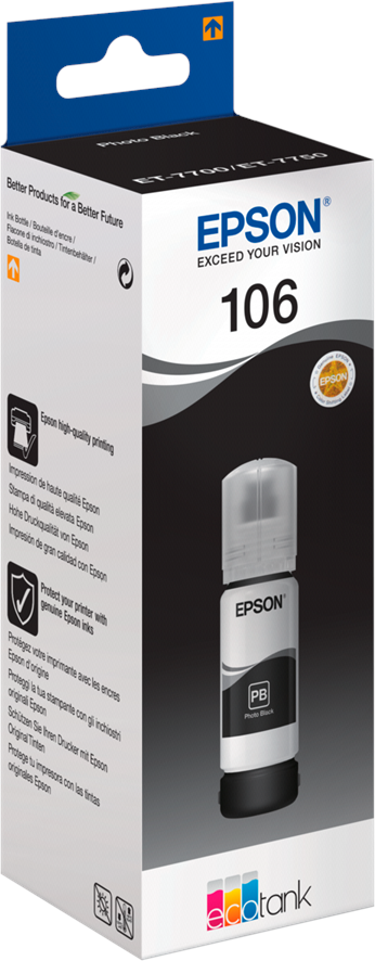 Tusz Epson 106 (C13T00R140), 70 ml, black (czarny)