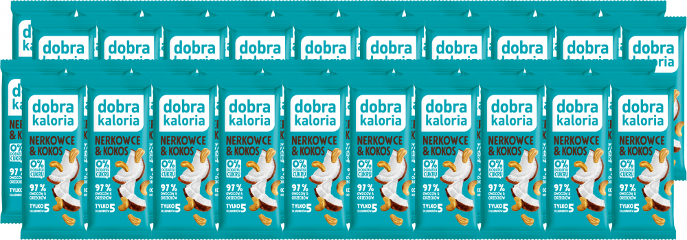 60x Baton Dobra Kaloria, nerkowce i kokos, 35g