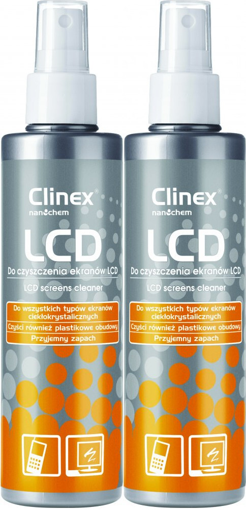 2x Spray do czyszczenia ekranów Clinex LCD, 200ml