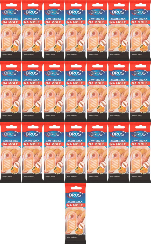 22x Zawieszka na mole Bros, kwiat pomarańczy, 1 sztuka