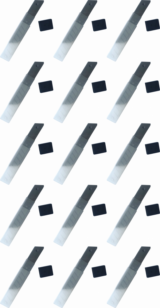 15x Ostrza do nożyków Gertu GNOOSZAP, łamane, 18mm, 10 sztuk