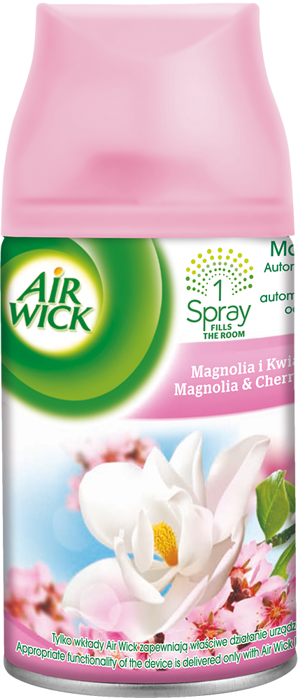 Wkład do odświeżacza powietrza Air Wick Freshmatic spray 250 ml Magnolia i Kwiat Wiśni