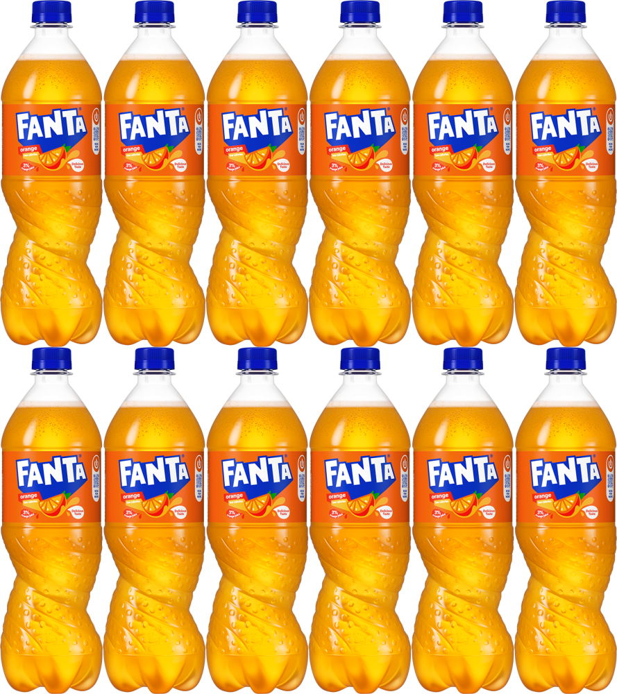12x Napój gazowany Fanta, butelka, 0.85l, KAUCJA