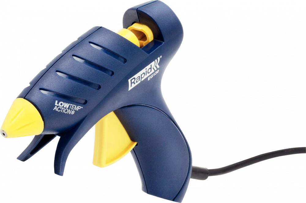 Pistolet do kleju niskotemperaturowego Rapid EG130, niebiesko-żółty
