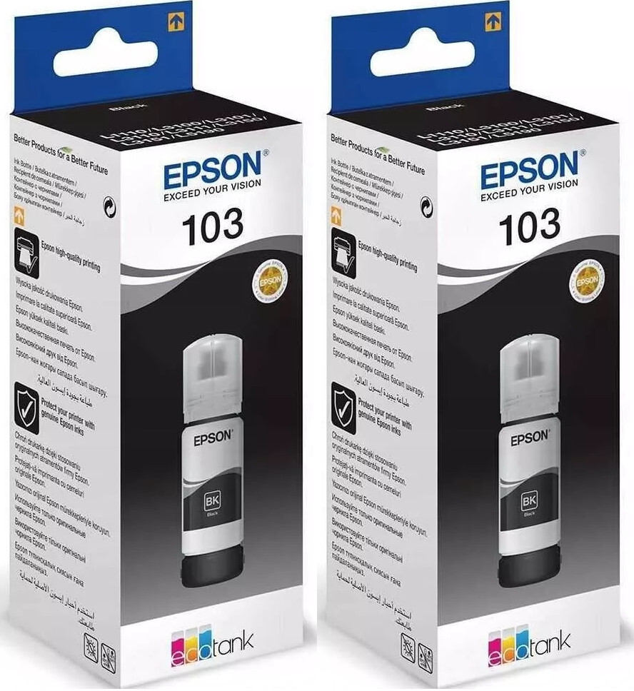 2x Tusz Epson 103 C13T00S14A (T00S14A), 4500 stron, black (czarny)