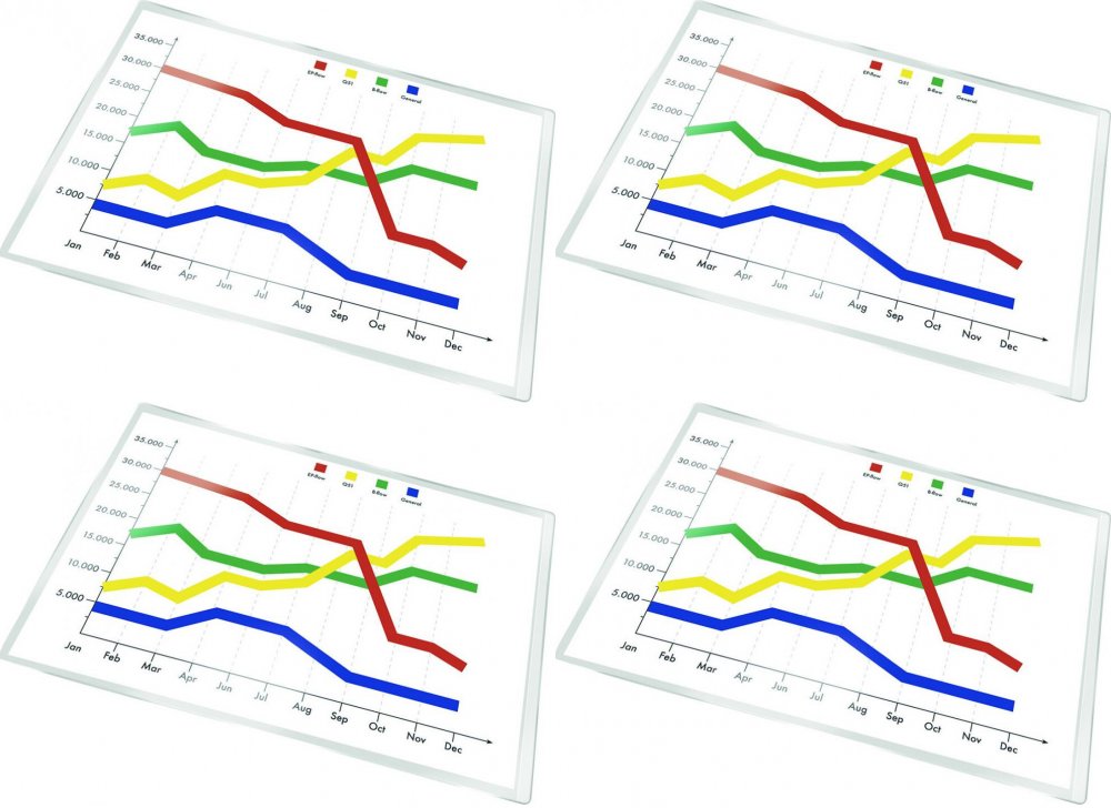4x Kieszeń samoprzylepna Q-Connect, A4, 220x305mm, 5 sztuk, transparentny