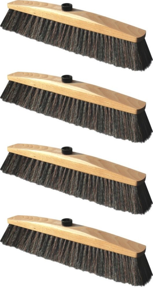 4x Miotła z naturalnym włosiem York Prestige, 30cm, końcówka