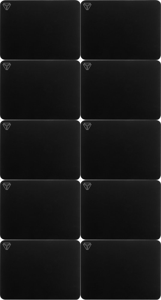 10x Podkładka pod mysz Yenkee YPM 35 Speed Top M, 350x280x3 mm, czarny