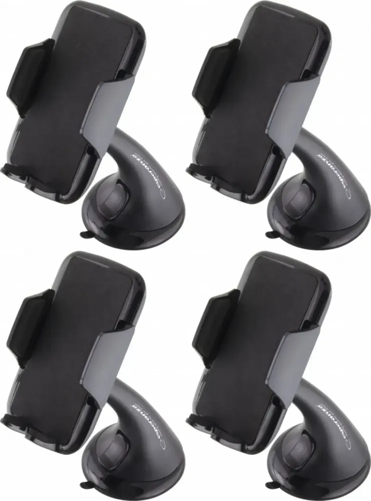4x Uchwyt samochodowy Esperanza Beetle, na telefon, czarny