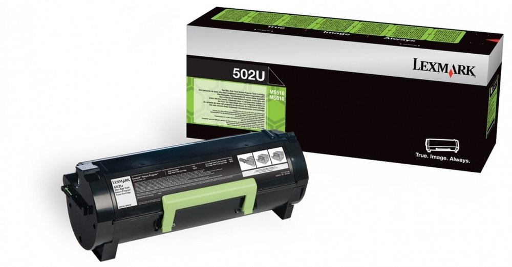 Kaseta z tonerem Lexmark 502U (50F2U00), zwrotny, 20 000 stron, black (czarny)